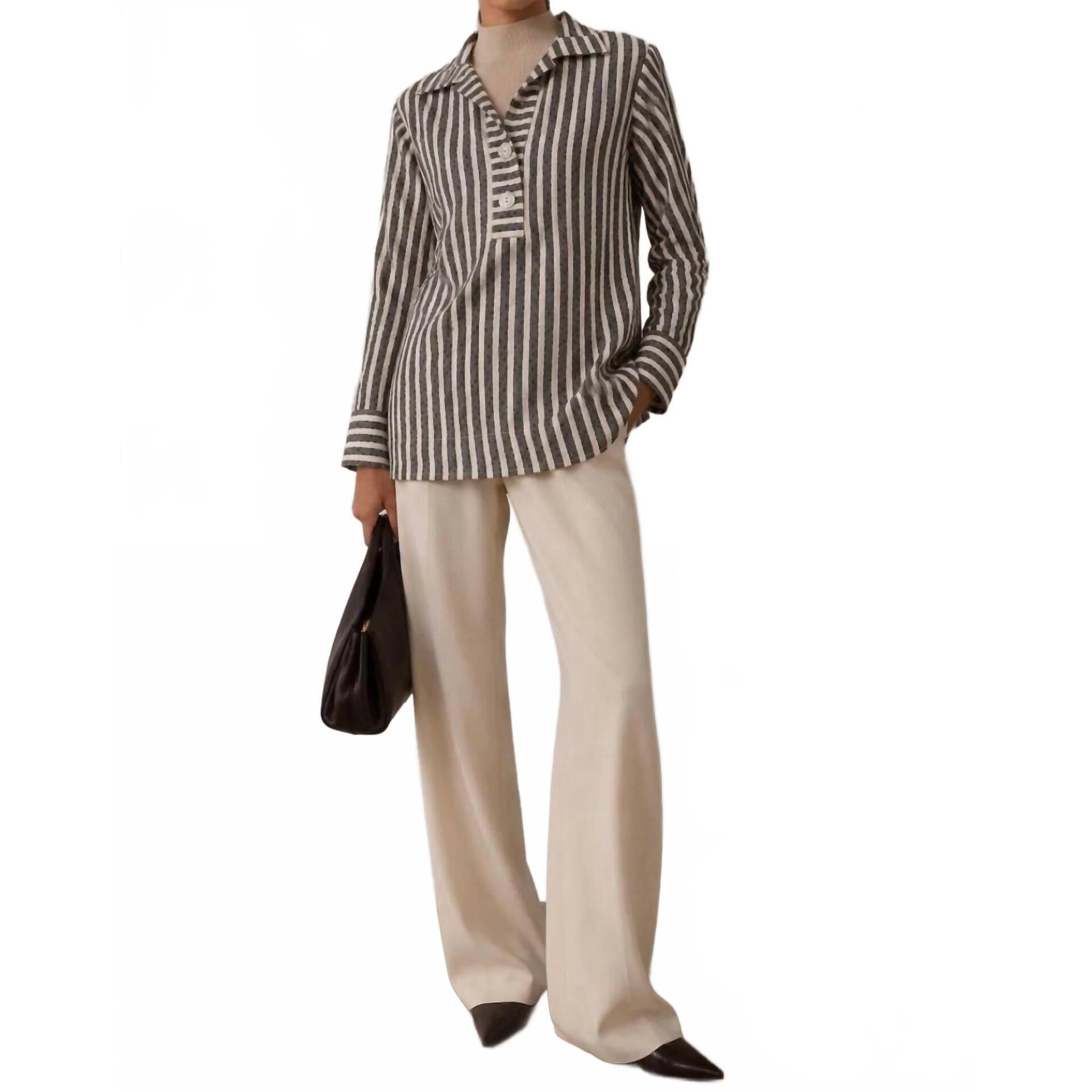 New J'envie/Eli The First Class Tunic Top In Black/Sand